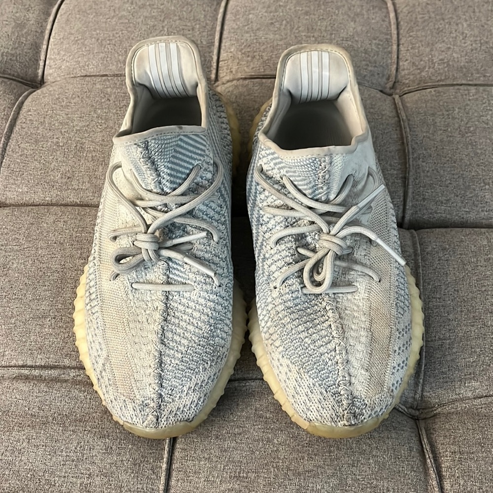 Adidas Yeezy 350 V2 Cloud White Non Reflective (2019), Size 10, Worn, No Box